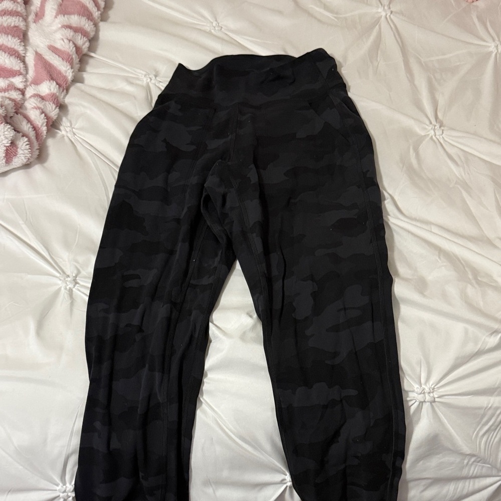 Lululemon Athletica Black Camouflage Joggers